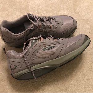 MBT gray suede sneakers
